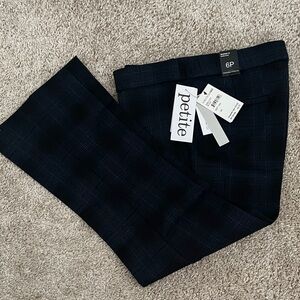 Amanda+Chelsea Navy Plaid Petite ankle pants.